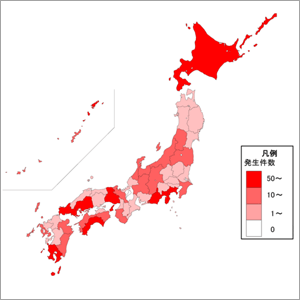 土砂災害発生件数