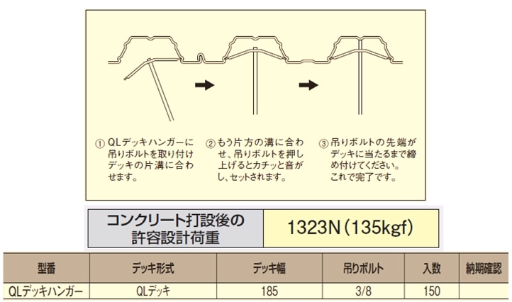 Qlデッキハンガー Qlデッキハンガー 配管部品の通販店のダンドリープロ