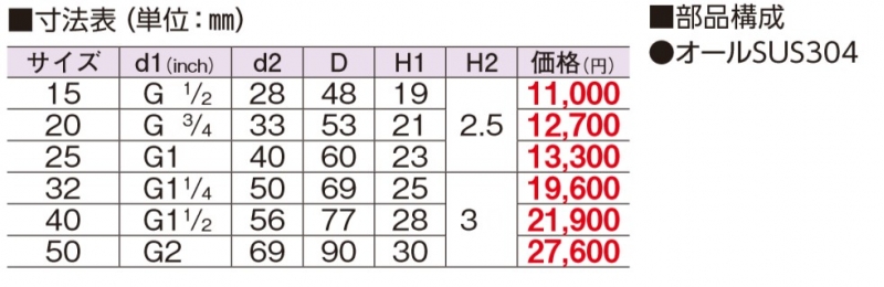 タンク取出し金具 S-0227 | 配管部品の通販店のダンドリープロ