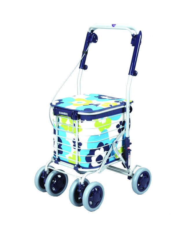 シルバーカート スワレル AS-0275 ユーバ産業 花柄 イエロー 【公式通販】