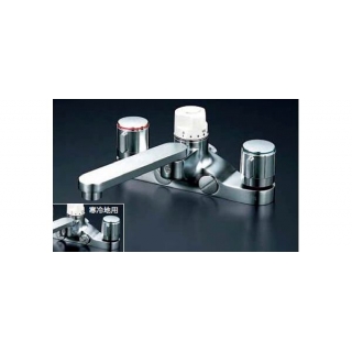 デッキ形定量止水付2ハンドル混合栓 Km296 配管部品の通販店のダンドリープロ