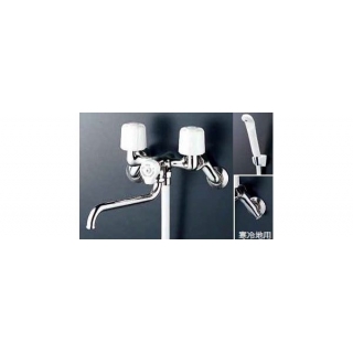 KVK 一時止水付2ハンドルシャワー KF100N2 KF100N2W一時止水付２ハンドルシャワー-KVK　AQUASHOP　本店